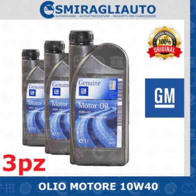 144045-large_default.jpg Olio Motore Auto Opel 10w40 Gm 3 Litri Originale Benzina Turbo Diesel Gpl Metano