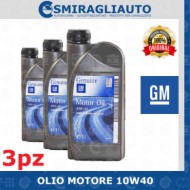 Olio Motore Auto Opel 10w40 Gm 3 Litri Originale Benzina Turbo Diesel Gpl Metano