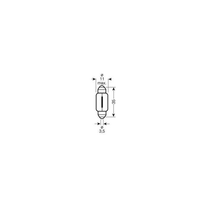 142338-large_default.jpg Osram lampada 12v 5w c5w siluro