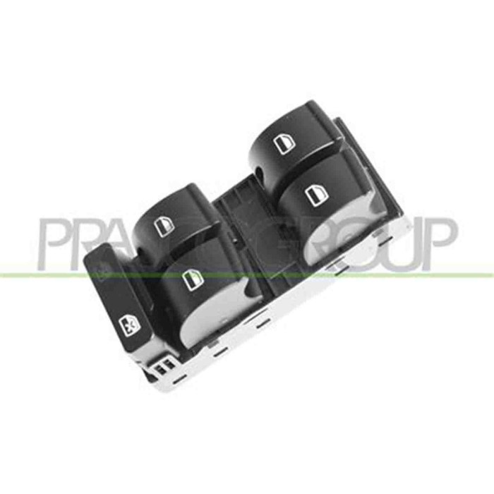 AD020WS04_1.JPG Pulsantiera Nera Per Audi A4 (b6) Dal 2000 Al 2004