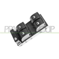 Pulsantiera Nera Per Audi A4 (b6) Dal 2000 Al 2004