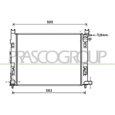 DA226R002_1.JPG Radiatore Per Dacia Sandero Stepway Dal 2013 Al 2016