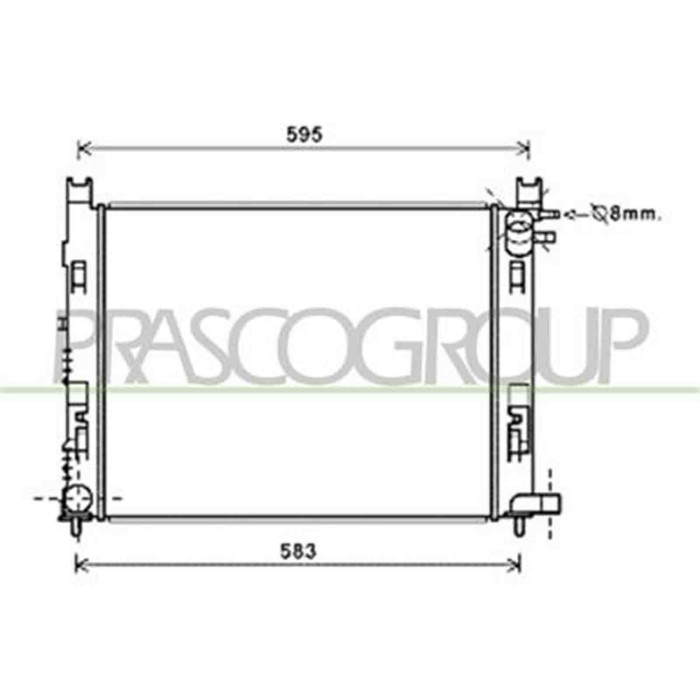 DA226R002_1.JPG Radiatore Per Dacia Sandero Stepway Dal 2013 Al 2016