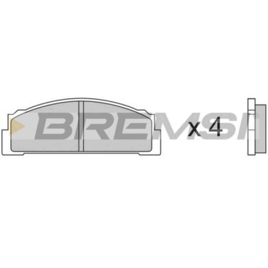 BP2001.JPG Kit Pastiglie Freno Anteriore Fiat 124 Familiare (124) Bp2001 4 434 817 S.f. Citroen Bremsi