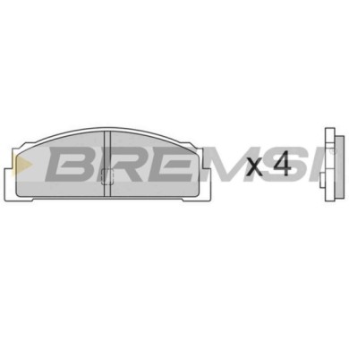 BP2003.JPG Kit Pastiglie Freno Posteriore Autobianchi A 111 Bp2003 9 433 333 5 S.f. Bendix Bremsi