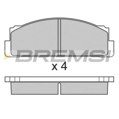 BP2004.JPG Kit Pastiglie Freno Anteriore Autobianchi A 111 Bp2004 7 906 05 S.f. Bendix Bremsi