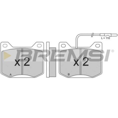 BP2014.JPG Kit Pastiglie Freno Anteriore Peugeot 504 504 Break 504 Cabriolet 504 Coupú 504 Pick-up Bp2014 4245.36 S.f. Lucas Gir