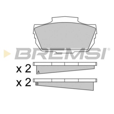 BP2030.JPG Kit Pastiglie Freno Anteriore Saab 95 Station Wagon 96 Bp2030 7868284 S.f. Lockheed Bremsi