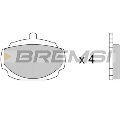BP2033.JPG Kit Pastiglie Freno Anteriore Mg Mgb Cabriolet Mgb Gt Bp2033 Gbp202af S.f. Lockheed Bremsi