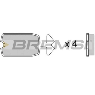BP2039.JPG Kit Pastiglie Freno Anteriore Citroen 2 Cv Bp2039 1m5 434 279 A S.f. Citroen Bremsi