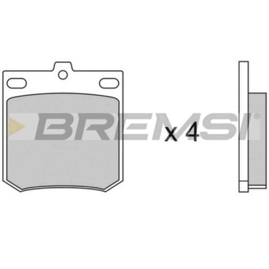 BP2049.JPG Kit Pastiglie Freno Anteriore Mazda 1000 1300 Toyota Corona Bp2049 0820-33-625a S.f. Sumitomo Bremsi