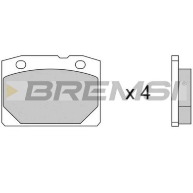 BP2065.JPG Kit Pastiglie Freno Anteriore Lada 1200-1500 Station Wagon Bp2065 2101-350 1089 S.f. Bendix Bremsi