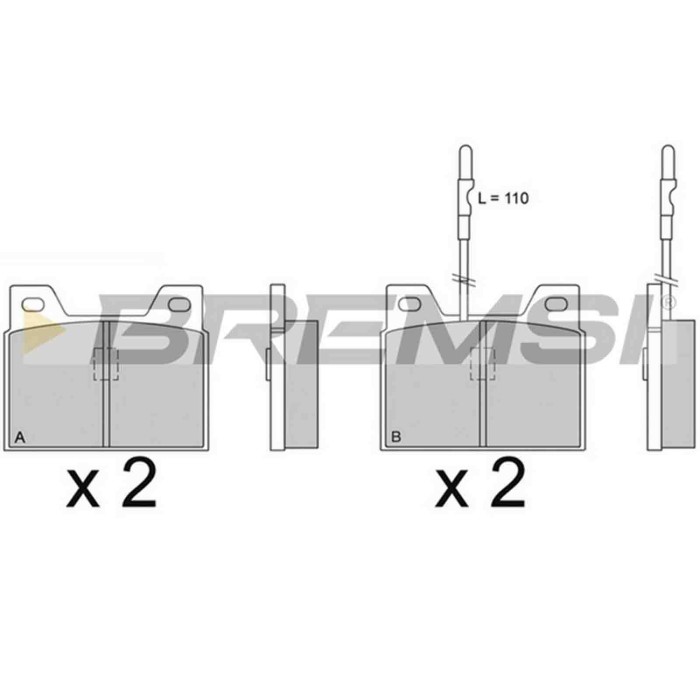 BP2066.JPG Kit Pastiglie Freno Posteriore Peugeot 504 504 Cabriolet 504 Coupú 505 604 Talbot Tagora Bp2066 4245.57 S.f. Lucas Gi