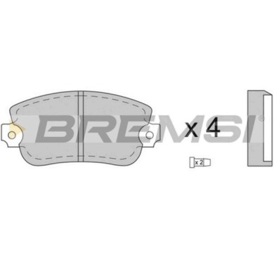 BP2073.JPG Kit Pastiglie Freno Anteriore Lancia Beta H.p.e. Beta Tre Volumi Beta Beta Coupú Beta Spider Trevi Bp2073 5 888 544 S