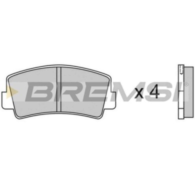 BP2075.JPG Kit Pastiglie Freno Anteriore Mazda 616 929 I 929 Ii 929 Ii Coupú 929 Ii Station Wagon B-serie Rx-7 I Bp2075 29649230