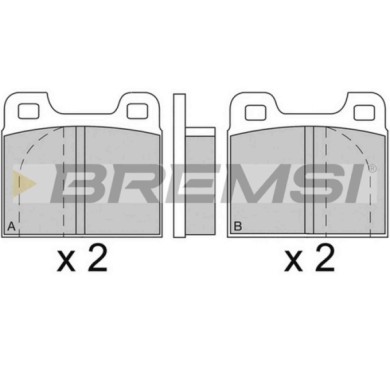 BP2088.JPG Kit Pastiglie Freno Anteriore Alfa Romeo Alfasud (901) Bp2088 0060 750 556 S.f. Ate Bremsi
