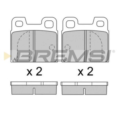 BP2090.JPG Kit Pastiglie Freno Posteriore Alfa Romeo 1750-2000 (105) Bp2090 0060 724 237 S.f. Ate Bremsi