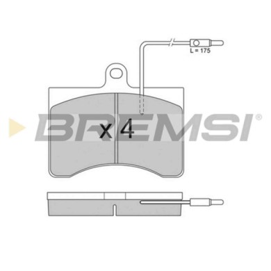 BP2094.JPG Kit Pastiglie Freno Anteriore Citro-n C35 Pick-up Fiat 242-serie Autobus 242-serie Furgonato Bp2094 75 450 763 S.f. C
