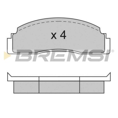 BP2104.JPG Kit Pastiglie Freno Anteriore Ford Fiesta Cassone/coda Spiovente Fiesta I Bp2104 1 527 588 S.f. Bendix Bremsi