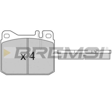BP2108.JPG Kit Pastiglie Freno Anteriore Mercedes-benz /8 (w114) Bp2108 000 420 63 20 S.f. Ate Bremsi