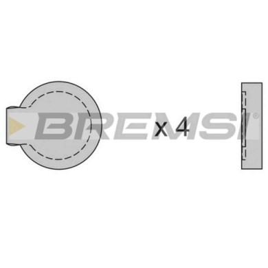 BP2122.JPG Kit Pastiglie Freno Anteriore Citro-n 2 Cv Ami Break Ami Axel Bx Bx Break Gs Break Gs Bp2122 4g54778701y S.f. Citroen