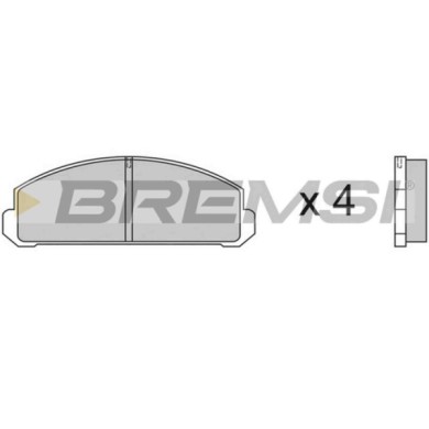 BP2123.JPG Kit Pastiglie Freno Anteriore Mazda 323 I 323 I Station Wagon Bp2123 0820-49-230b S.f. Akebono Bremsi