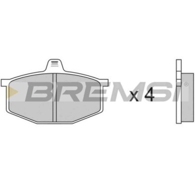 BP2124.JPG Kit Pastiglie Freno Anteriore Renault 4 4 Cassone/limousine Spaziosa 5 Bp2124 77 01 200 734 S.f. Lucas Girling Bremsi