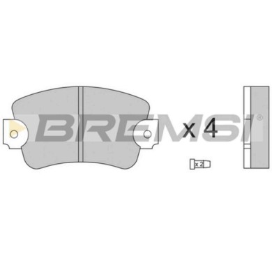 BP2132.JPG Kit Pastiglie Freno Anteriore Renault 20 Trafic Autobus Trafic Furgonato Trafic Pianale Piatto/telaio Bp2132 77 01 20