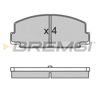 BP2137.JPG Kit Pastiglie Freno Anteriore Subaru Leone Ii Hatchback Mv Bp2137 29625-031090 S.f. Akebono Bremsi