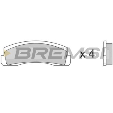 BP2138.JPG Kit Pastiglie Freno Anteriore Lada Nadeschda (2120) Bp2138 2121-350 1090 S.f. Bendix Bremsi