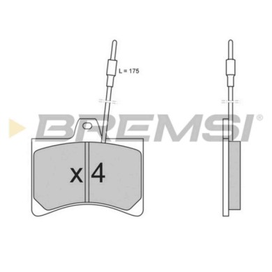 BP2148.JPG Kit Pastiglie Freno Anteriore Citroen C15 Cassone/limousine Spaziosa (vd) Bp2148 75 529 822 Con Contatto Segnalazione