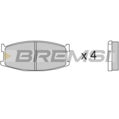 BP2152-1.JPG Kit Pastiglie Freno Anteriore Mazda 626 I Bp2152-1 8173-49-280a S.f. Sumitomo Bremsi