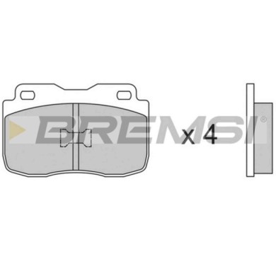 BP2156.JPG Kit Pastiglie Freno Anteriore Fiat 127 147 Panorama 147 Fiorino Fiorino Pick-up Uno Bp2156 1 177 227 S.f. Ate Bremsi