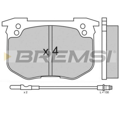 BP2159.JPG Kit Pastiglie Freno Anteriore Alpine V6 Peugeot 505 505 Break 604 Talbot Tagora Bp2159 S.f. Bendix Bremsi