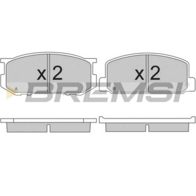 BP2165.JPG Kit Pastiglie Freno Anteriore Toyota Carina Carina Station Wagon Bp2165 04465-12410 S.f. Akebono Bremsi