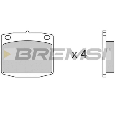 BP2173.JPG Kit Pastiglie Freno Anteriore Nissan Datsun 140 J Datsun 160 J Datsun 180 B Vanette Furgonato Bp2173 41060-w5625 S.f.