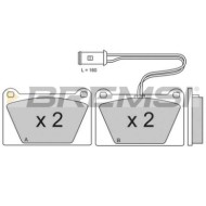 BP2179.JPG Kit Pastiglie Freno Anteriore Austin Metro I Fastback (xf) Bp2179 Gbp90258 Con Contatto Segnalazione Usura S.f. Lucas