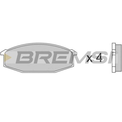 BP2180.JPG Kit Pastiglie Freno Anteriore Nissan 280 Zx,zxt Toyota Crown Station Wagon Crown Bp2180 41060-91255 S.f. Sumitomo Bre