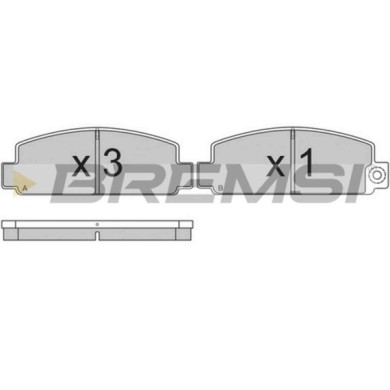 BP2183.JPG Kit Pastiglie Freno Anteriore Mazda 929 I Rx-5 Rx-7 I Bp2183 1243-49-230 S.f. Akebono Bremsi
