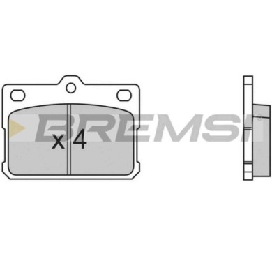 BP2198.JPG Kit Pastiglie Freno Anteriore Daihatsu Charmant (a) Bp2198 04491-12141 S.f. Sumitomo Bremsi