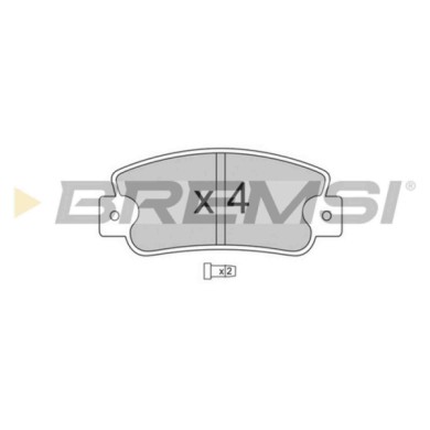 BP2203.JPG Kit Pastiglie Freno Anteriore Abarth Ritmo Bp2203 S.f. Bendix Bremsi