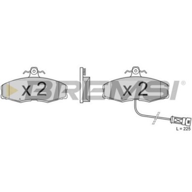 BP2209.JPG Kit Pastiglie Freno Anteriore Ford Sierra 2 Volumi/coda Spiovente Sierra Turnier Bp2209 5 018 982 S.f. Lucas Girling 