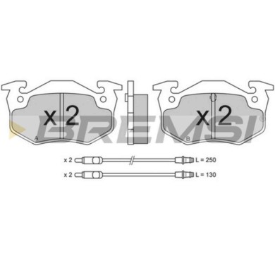 BP2216.JPG Kit Pastiglie Freno Anteriore Alpine A310 V6 Citro-n Bx Bx Break Bx Van Visa Bp2216 60 00 008 125 S.f. Bendix Bremsi