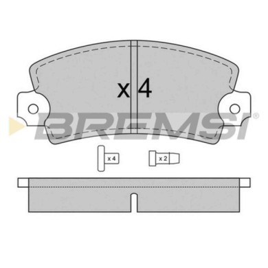 BP2220.JPG Kit Pastiglie Freno Anteriore Peugeot 104 Coupú 104 Talbot 1307-1510 Samba Renault 12 Variable 12 18 Bp2220 4248.67 S