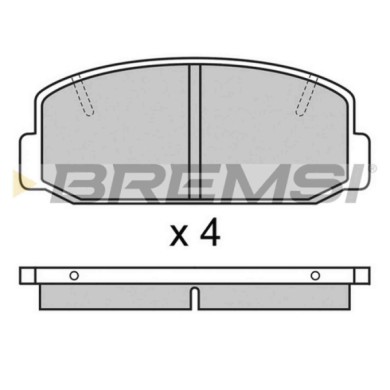 BP2223.JPG Kit Pastiglie Freno Anteriore Toyota Carina Carina Station Wagon Celica Coupú Corona Corona Station Wagon Bp2223 0446
