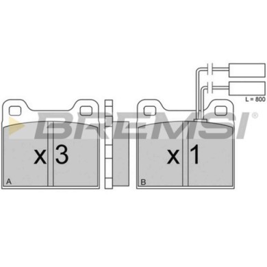 BP2224.JPG Kit Pastiglie Freno Anteriore Alfa Romeo 75 Alfetta Alfetta Gt Giulietta Gtv Bp2224 0060 720 645 Con Contatto Segnala