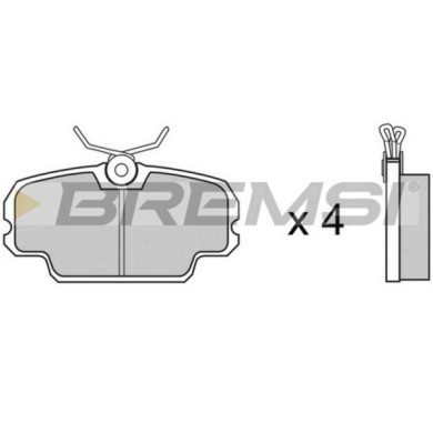 BP2226.JPG Kit Pastiglie Freno Anteriore Bmw 3 (e30) Bp2226 34 11 1 154 443 S.f. Lucas Girling Bremsi