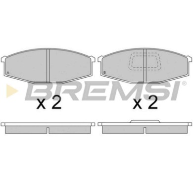 BP2235.JPG Kit Pastiglie Freno Anteriore Nissan Patrol Iii/1 Hardtop (k160) Bp2235 41060-c7025 S.f. Sumitomo Bremsi