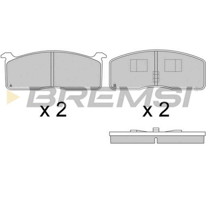 BP2239.JPG Kit Pastiglie Freno Anteriore Toyota Dyna Autobus (u3 U2) Bp2239 04465-26190 S.f. Akebono Bremsi