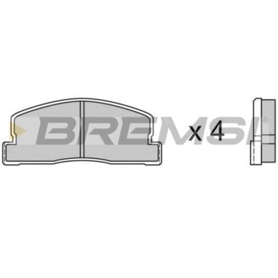BP2247.JPG Kit Pastiglie Freno Anteriore Honda Accord I Hatchback Bp2247 45022-sa5-670 S.f. Akebono Bremsi